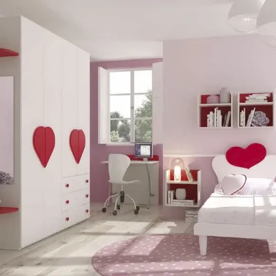Cameretta 09 con testiera a cuore Artigianale SCONTATA
