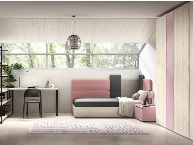 Cameretta in laccato opaco119 Zg mobili scontata a PREZZI OUTLET