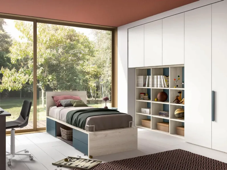 Cameretta in laccato opaco121 Zg mobili scontata a PREZZI OUTLET