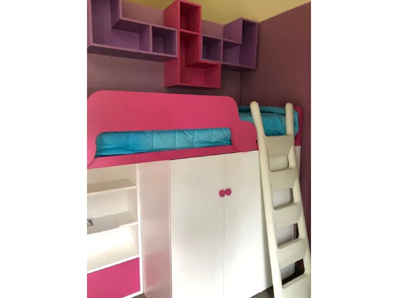 Cameretta bambina Battistella con letto a soppalcoin offerta