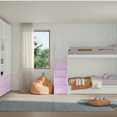 Cameretta C130 Colombini casa con letto a castello in Offerta Outlet