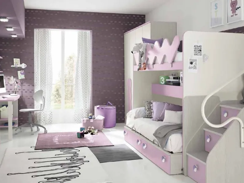 Cameretta C239 Colombini con letto a pontein offerta