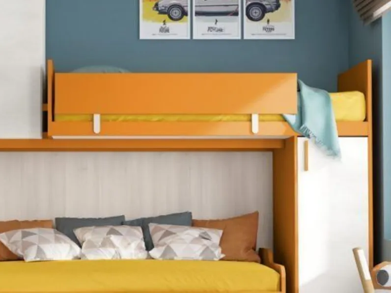 Cameretta in laminato matericoC320 Colombini casa scontata a PREZZI OUTLET