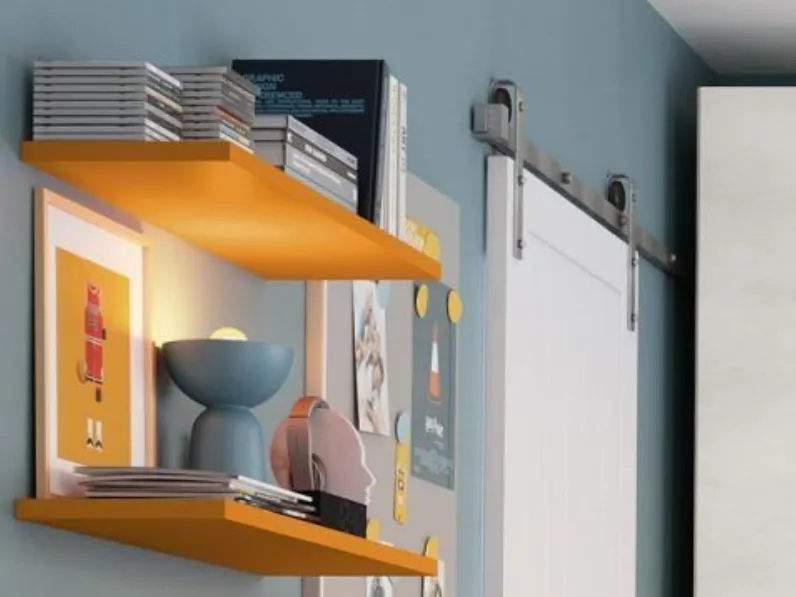 Cameretta in laminato matericoC320 Colombini casa scontata a PREZZI OUTLET