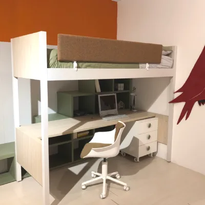 Cameretta Camelot Battistella con letto a castello a prezzo Outlet