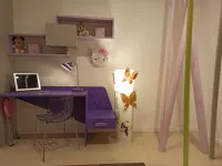 Cameretta Camera ragazzi collezione eresem Colombini con letto a soppalco a prezzo Outlet