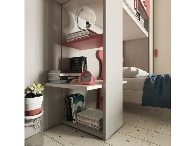 Cameretta in laminato opacoCameretta a ponte 19 San martino mobili scontata a PREZZI OUTLET