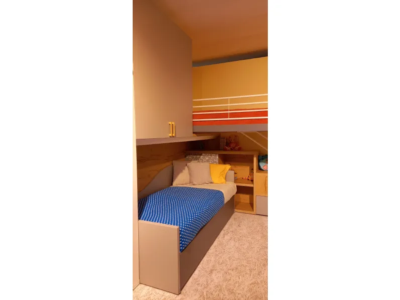 Cameretta Cameretta bambino Doimo cityline con letto a soppalco in Offerta Outlet