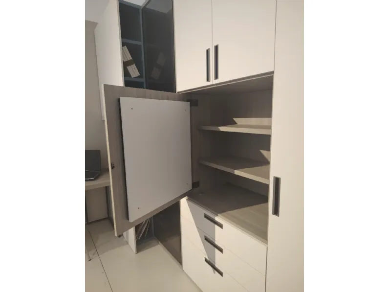 Cameretta Cameretta clever Clever in laminato materico in Offerta Outlet