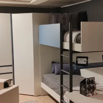 Cameretta Cameretta clever letto a castello Clever con letto a castello in Offerta Outlet