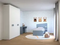 Cameretta Cameretta completa azzurra Artigianale letti a terra�in offerta