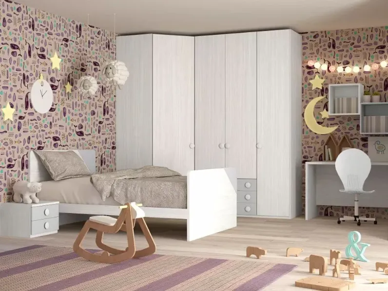 Cameretta completa con cabina armadio Arte brotto con un ribasso imbattibile