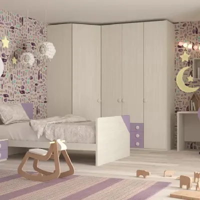 Cameretta Cameretta completa con cabina armadio Arte brotto con un ribasso imbattibile