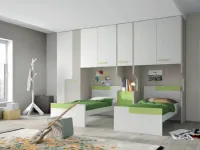 Cameretta Cameretta componibile del programma evo di mistral Mistralcon letto a terra scontata