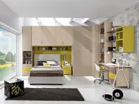 Cameretta Cameretta componibile mod.francy con armadio-angolare Gruppo silwood con letto a terrain offerta