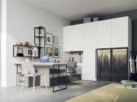 Cameretta Clever in OFFERTA OUTLET. Ante in vetro, design moderno.