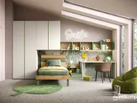 Cameretta Cameretta con armadio a ponte Moretti compact camerette�con letto a ponte scontata