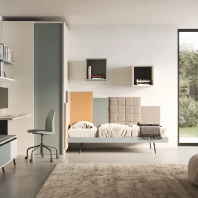 Cameretta Cameretta con armadio vani a giorno Collezione esclusiva letti a terrain offerta