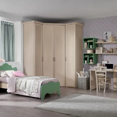 Cameretta Cameretta  con cabina-spogliatoio mod.first in promo-sconto del 40% Gruppo silwood con letto a terrain offerta