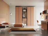 Cameretta Cameretta con grande armadio  Collezione esclusiva letti a terra in Offerta Outlet