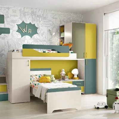 Cameretta Cameretta con letti a soppalco scontata del 30% Gruppo silwood con letto a soppalco a prezzo Outlet