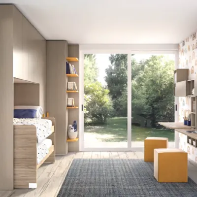 Cameretta Cameretta con letto play pratico Zg mobilicon letto a terra scontata