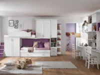 Cameretta Cameretta con letto-soppalco lineare del programma mod.afrodite in promo-sconto del 50% Gruppo silwood con letto a soppalco a prezzo scontato