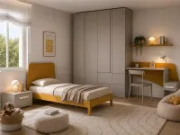 Cameretta Cameretta con scrivania Artigianale in laminato opaco a prezzo scontato
