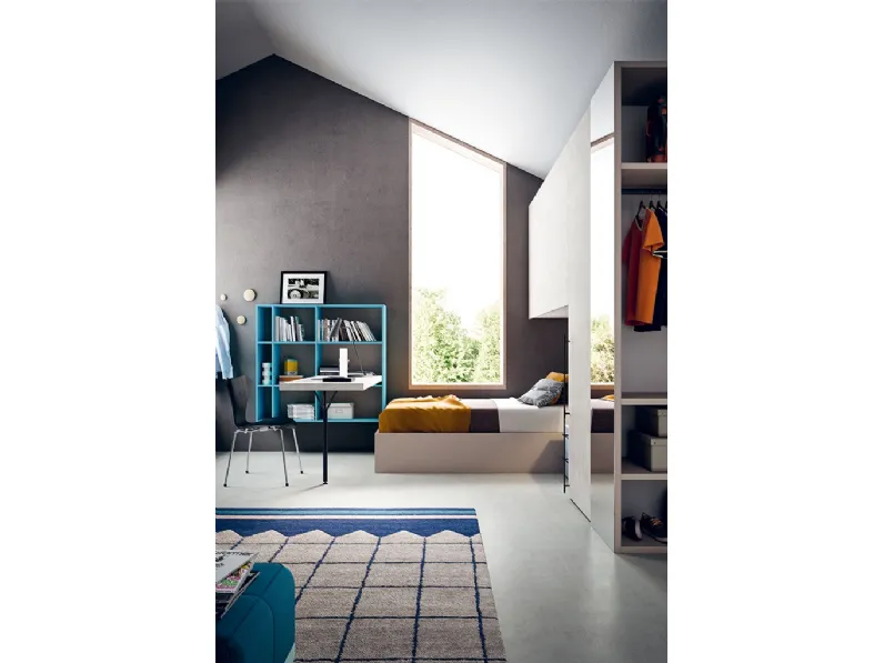 Cameretta con specchio  Clever con letto a terra in offerta