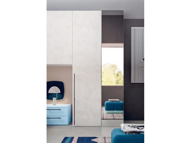 Cameretta con specchio  Clever con letto a terra in offerta