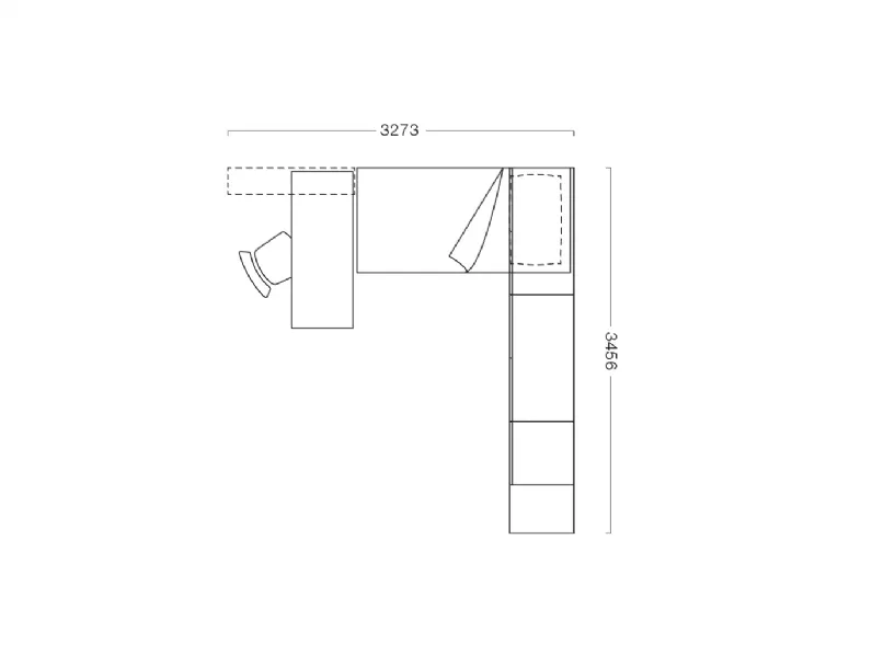 Cameretta con specchio  Clever con letto a terra in offerta