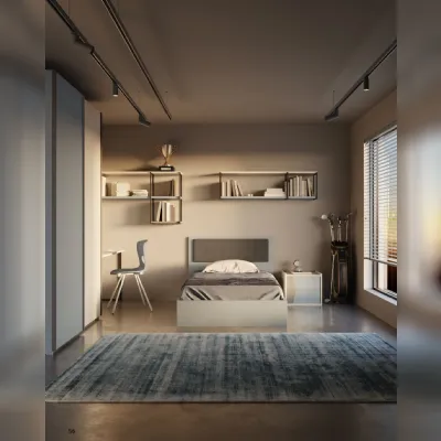 Cameretta in laminato matericoCameretta dal sapore inedito Collezione esclusiva scontata a PREZZI OUTLET