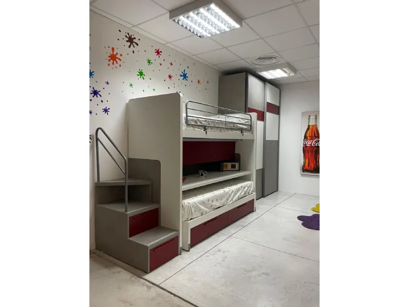 Cameretta doimo cityline Doimo cityline con letto a castello scorrevole in Offerta Outlet