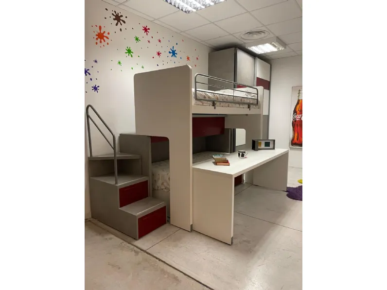 Cameretta doimo cityline Doimo cityline con letto a castello scorrevole in Offerta Outlet