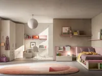 Cameretta in laminato opacoCameretta letto a terra 26 Mistral scontata a PREZZI OUTLET