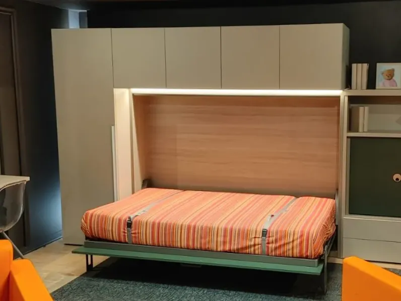 Cameretta letto scomparsa Clever con letti a scomparsa in offerta