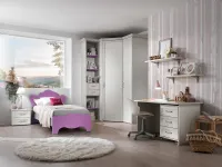 Cameretta Cameretta mod-afrodite con cabina-spogliatoio in promo-sconto del 40% Gruppo silwood con letto a terra in Offerta Outlet