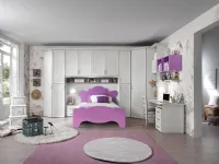 Cameretta Cameretta  mod. bernasette  con cabina-spogliatoio in promo sconto del 40% Gruppo silwoodcon letto a terra scontata