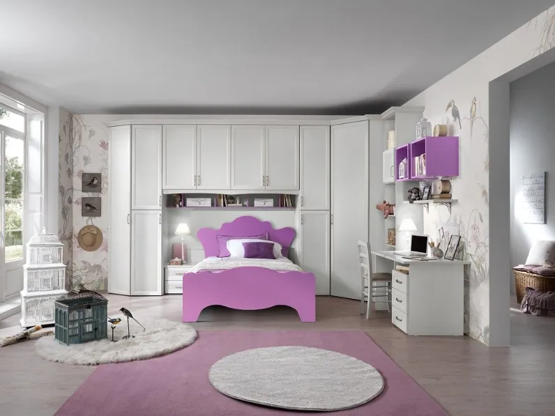 Cameretta Cameretta  mod. bernasette  con cabina-spogliatoio in promo sconto del 40% Gruppo silwood con un ribasso imbattibile