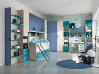 Cameretta Cameretta mod.happy con letti-sovrapposti Gruppo silwood con letto a terra a prezzo Outlet