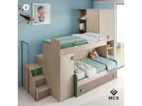Cameretta Cameretta mod.omnia-s-6 M.c.s. armadi con letto a soppalco a prezzo scontato