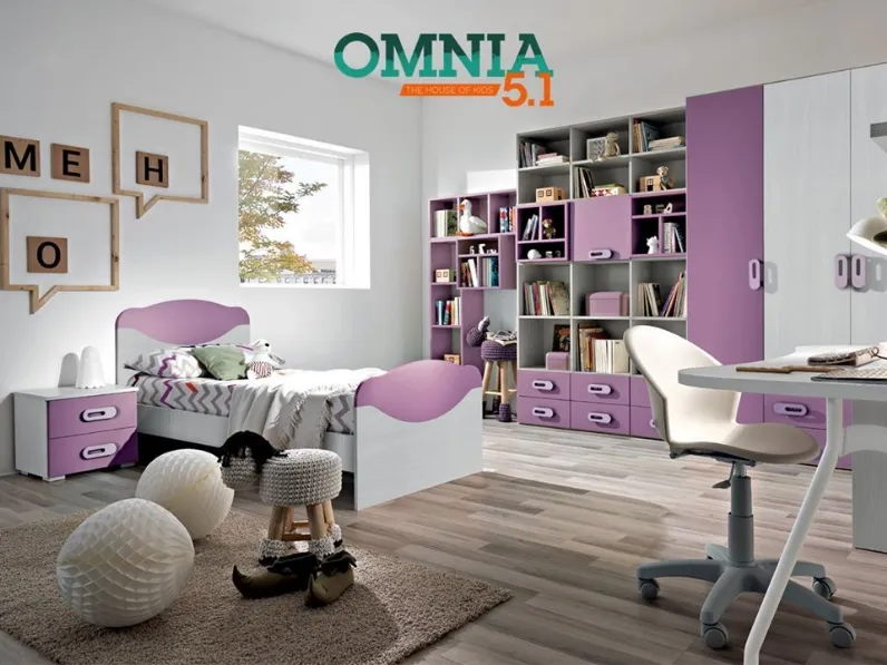 CAMERETTA Cameretta mod.omnia-s colore ciclamino in promo-sconto del 40% Gruppo silwood a PREZZI OUTLET