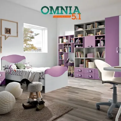 CAMERETTA Cameretta mod.omnia-s colore ciclamino in promo-sconto del 40% Gruppo silwood a PREZZI OUTLET