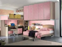 Cameretta Cameretta mod.pink con letto a castello in promo-sconto del 50% S75 con letto a castelloin offerta