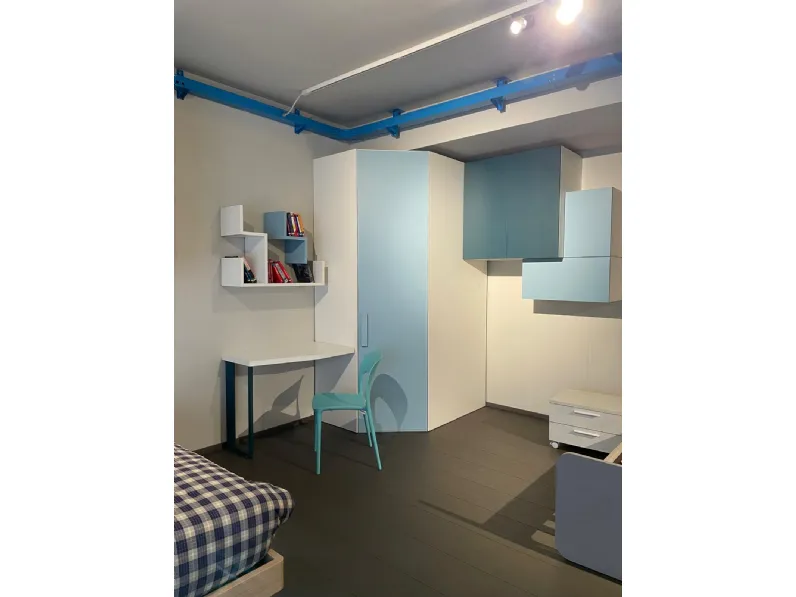 Cameretta Cameretta moretti con cabina ad angolo Moretti compact camerettesenza letto scontata
