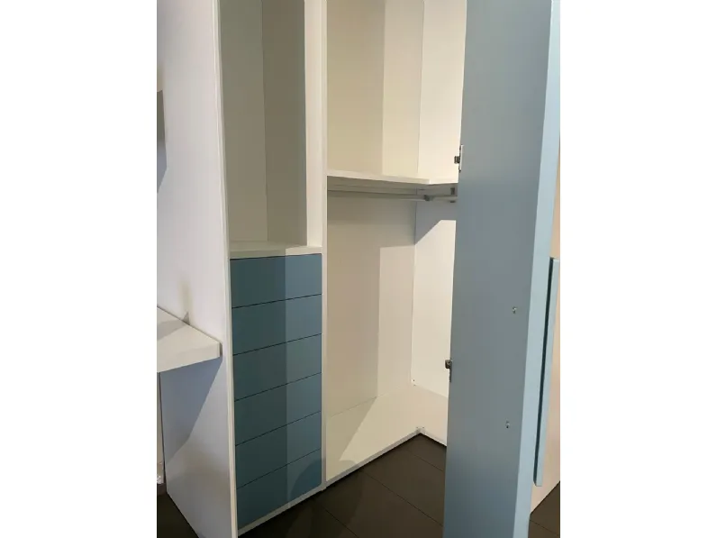 Cameretta moretti con cabina ad angolo Moretti compact camerette senza letto scontata