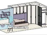 Cameretta Cameretta moretti  Moretti compact camerettesenza letto scontata