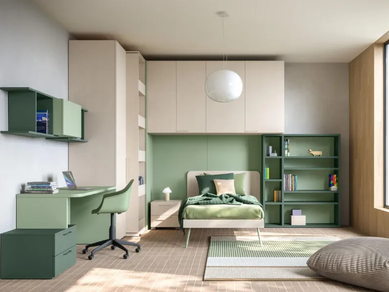 Cameretta in laminato opacoCameretta ponte 32 Mistral scontata a PREZZI OUTLET