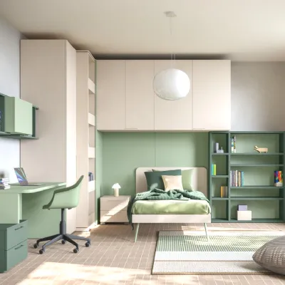 Cameretta in laminato opacoCameretta ponte 32 Mistral scontata a PREZZI OUTLET