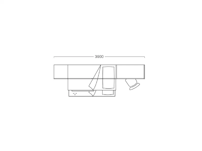 Cameretta ponte  di Clever in laminato opaco in Offerta Outlet